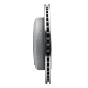 Lincoln Town Car Brake Rotor (1) - Rear Left - R1 Concepts - Drilled & Slotted - Silver - `03-`11